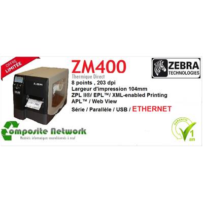 ZEBRA ZM400 Ethernet